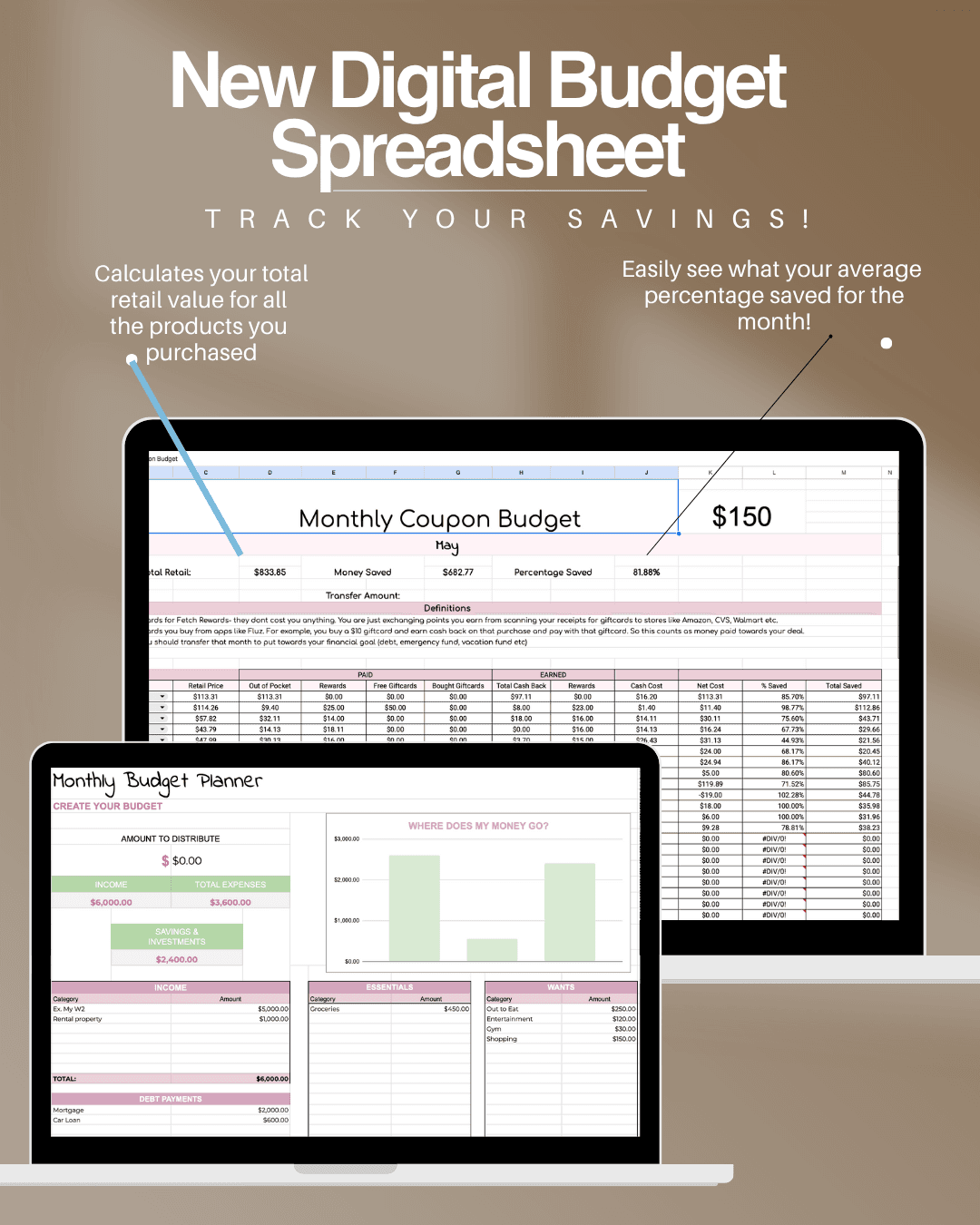 NEW Digital Budget Spreadsheet
